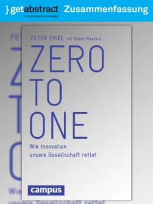 cover image of Zero To One (Zusammenfassung)